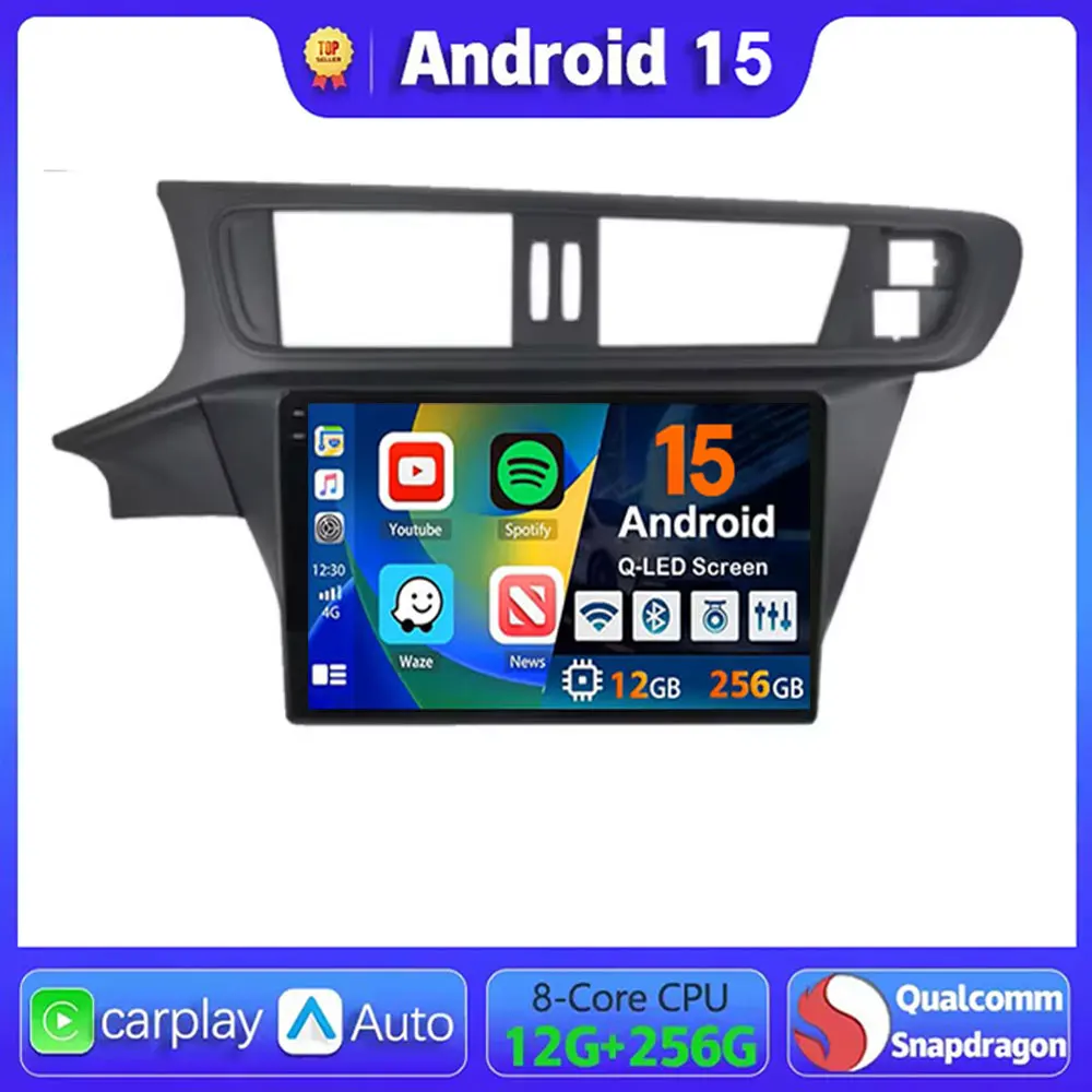 

Android 15 For Citroen C-C3-XR Headunit 2014 2015 2016 2017 2018 Car Player GPS Navigation Stereo Radio BT Carplay QLED WIFL 4G