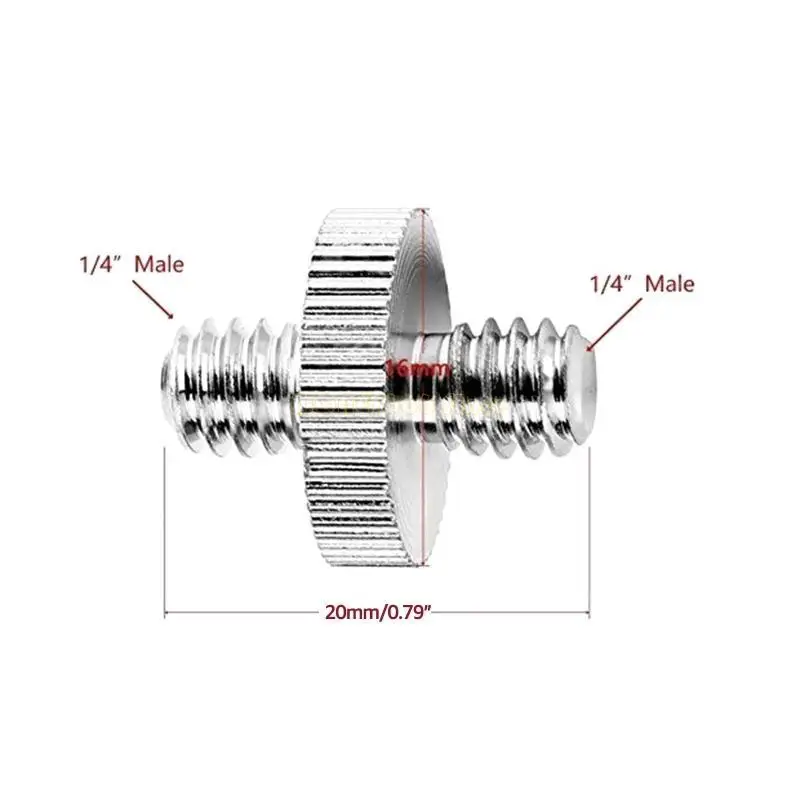 F62C 5 шт. Мужчина 1/4 "до мужчин 1/4" резьбого винтового адаптера двойной для конвертации головки