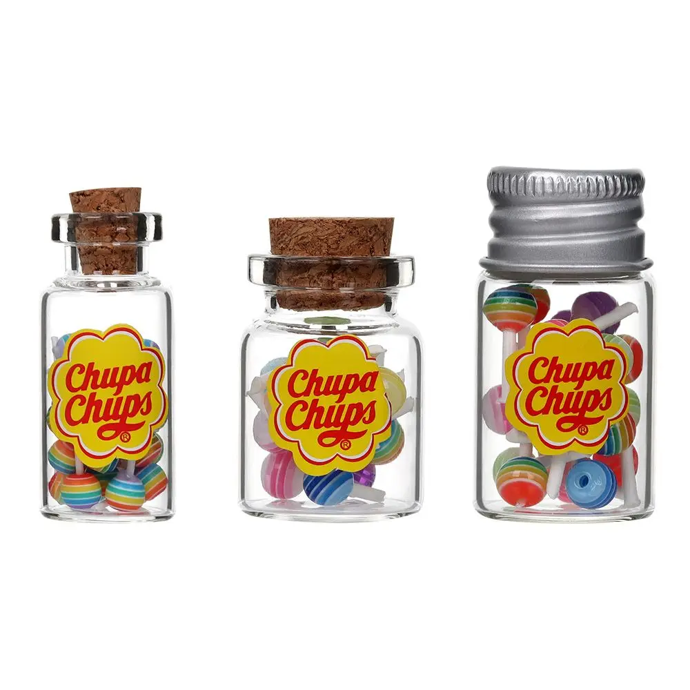 1/12 Scale Doll House DIY Accessories Kitchen Toys Lollipops With Jar Candy Box Simulation Sugar Dollhouse Miniature Food