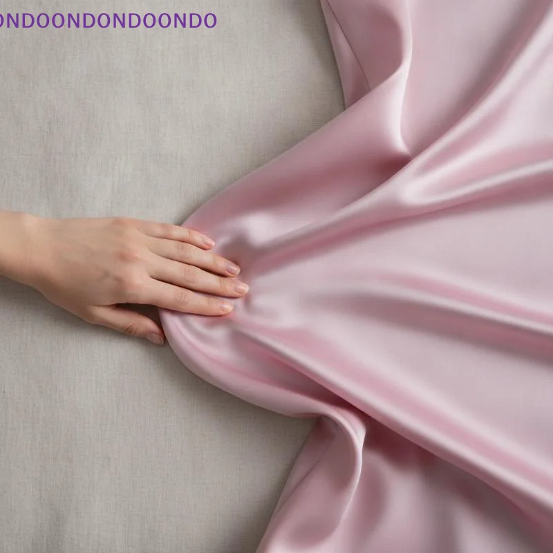 Anti Static Pink Satin Pillowcases 2 Pack Ultra Smooth Hair Skin Friendly for Winter Bedroom Night Sleep
