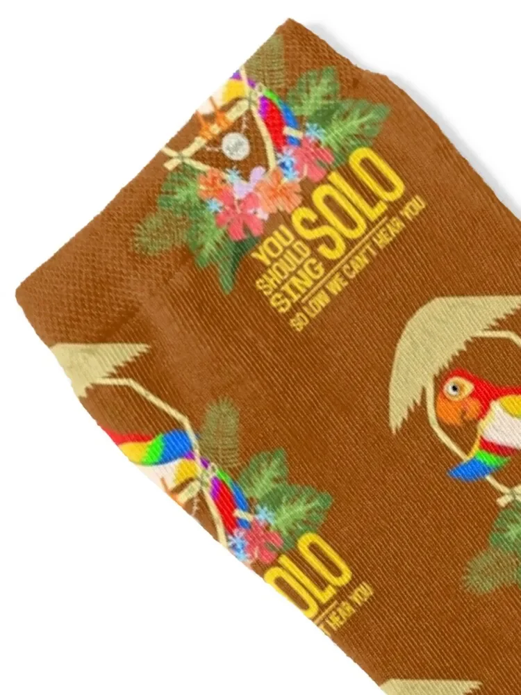 Tiki Room Birds: Jose Sing Solo Socks Toe sports compression Sports Socks Ladies Men's