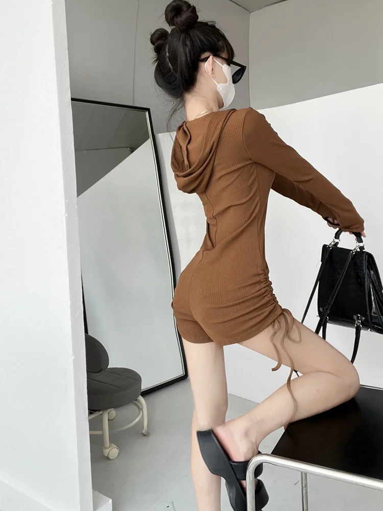 Hoge taille Monokini Crop Top Bot Set Street Sle Denim Kleur Broek Dames Faion ow Leg Extension Bodycon One-P...