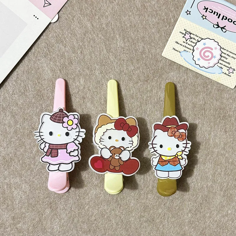 3pcs Cartoon Sanrio Kitty Duckbill Hair Clip Girl Headband Bangs Hair Accessories