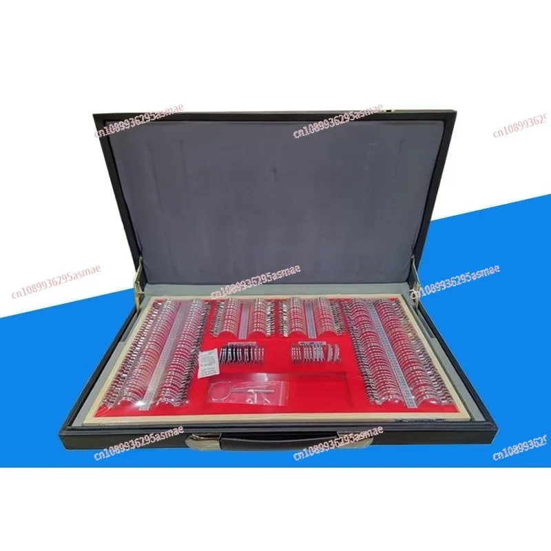 

Набор пробных линз для оптометрии 266 шт. с металлическим кольцом, большой апертурой, в алюминиевом кейсе с кодовым замком, сертифицированный комплект оптических пробных линз