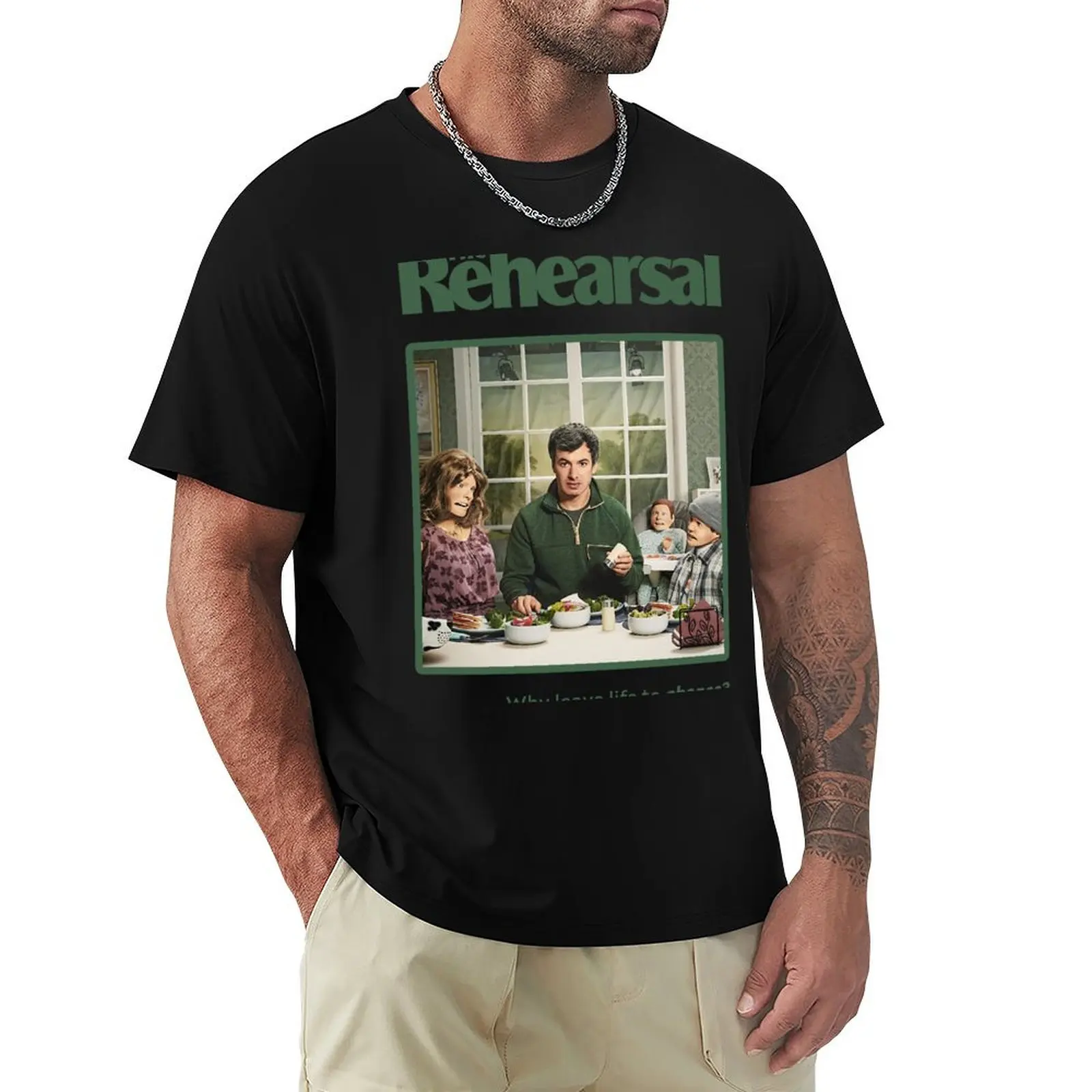 Nathan Fielder The Rehearsal T-Shirt essential t shirt blue archive blanks vintage graphic tee plain white t shirts men