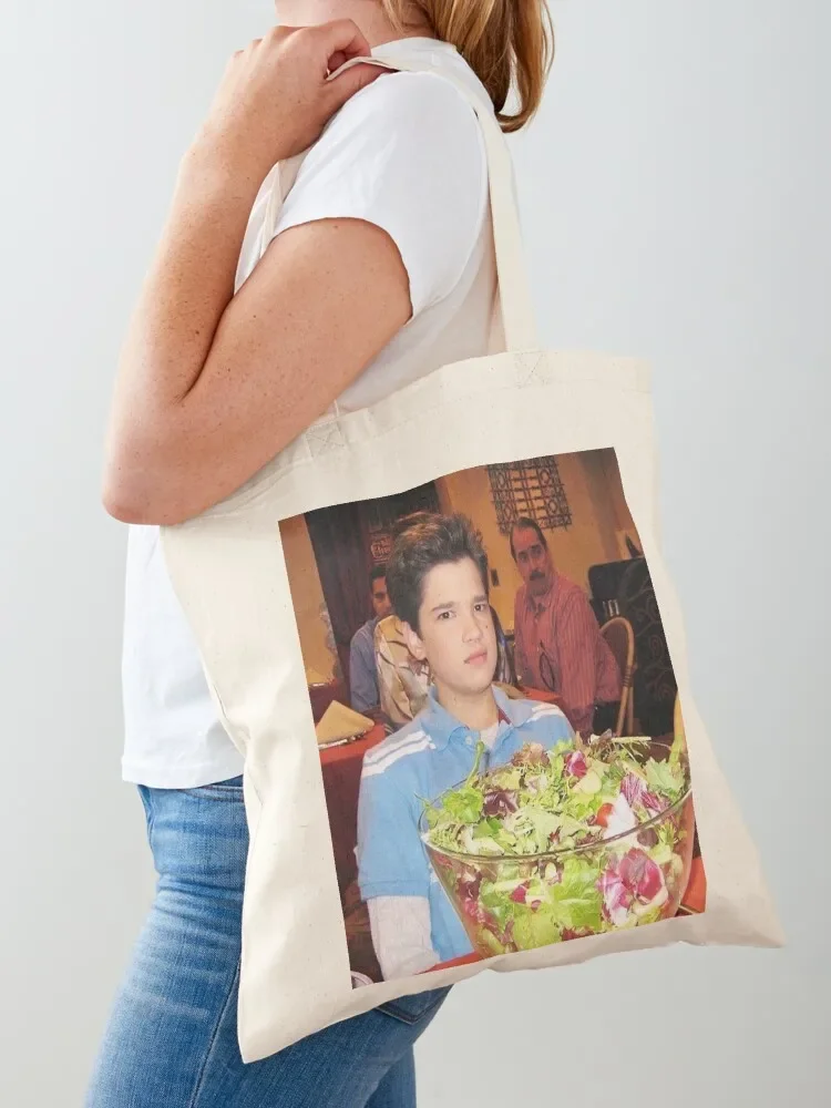 freddie benson with a salad Tote Bag shopper bag woman great bag foldable reusable