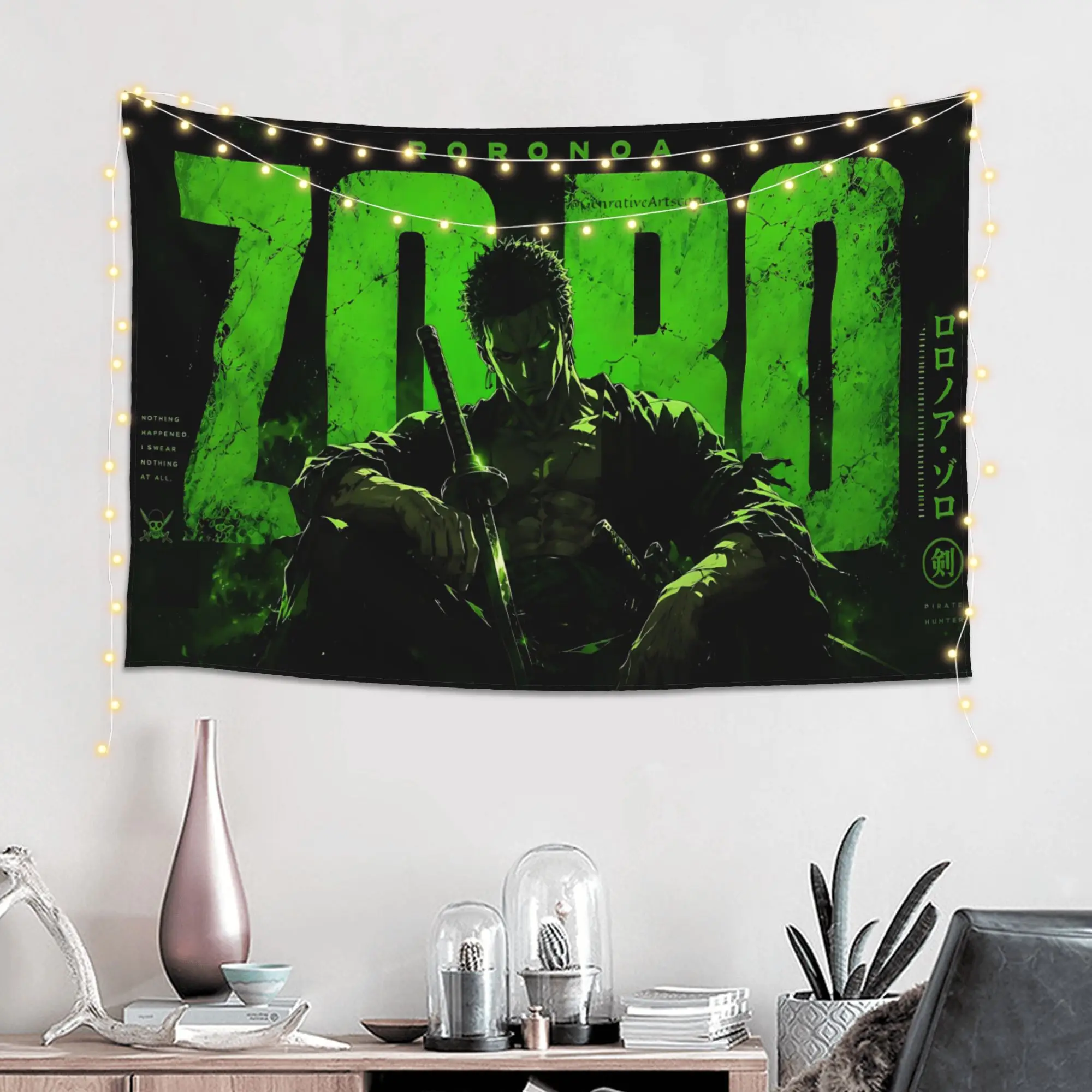Cutecore Anime One Pieces Tapestry Bedroom Decoration  Wall Hanging Blanket Tapestry Cool Stuff For Room
