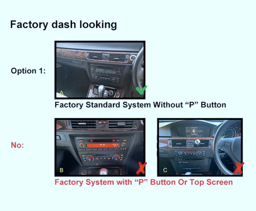 For BMW 3 E90 M3 328 Wireless Carplay Android Auto 4-64GB Android 13 Car Stereo Radio GPS Wifi