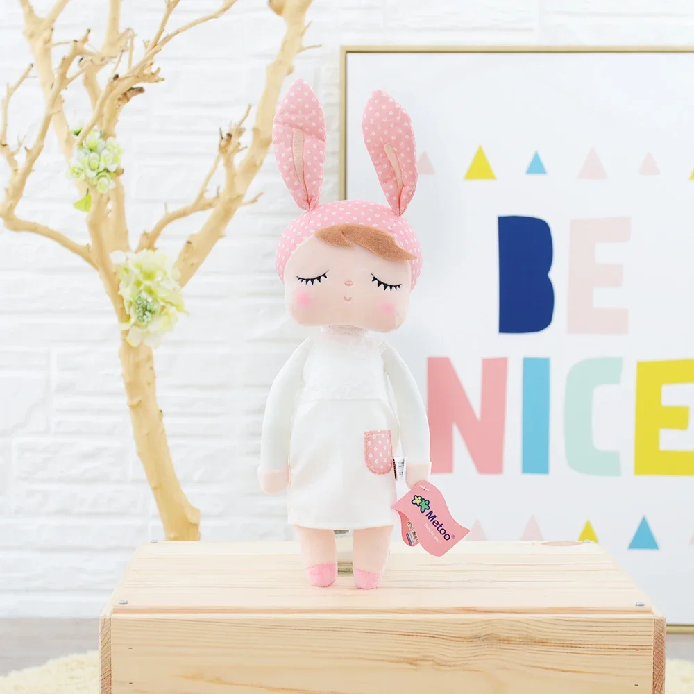 Metoo Original Personalised Doll 34cm Angela Retool Deer Name Room Decor Squishy Hug Wedding Graduation Plush Toy Baby Kids Gift