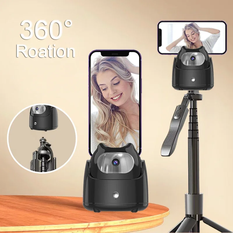 

Desktop Face Tracking 360°Rotation Gimbal Stabilizer with Remote Shutter Selfie Stick for iPad Tablet PC Smartphone Mobile Phone