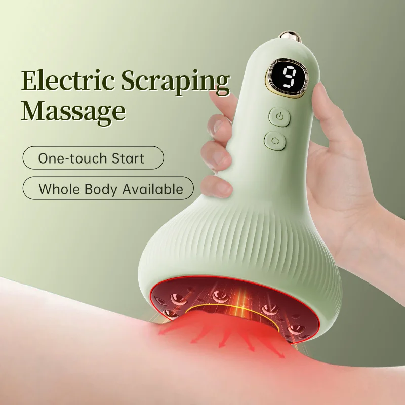 

Электрический баночный массажер, вакуумная присоска GuaSha, антицеллюлитный скребок, нагрев, массажная терапия для похудения, присоски ﻿