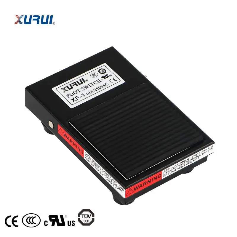 

Ножной переключатель XURUI, 1 шт., 10 А/250 В переменного тока, мгновенный однопедальный ножной переключатель - прочное и надежное решение для управления