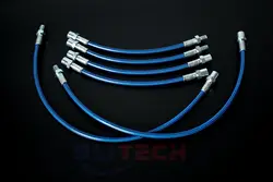 Stainless Brake Line Kit Cables For BMW E36 E34 E32 Red Blue Silver Black  Front+Rear Racing Steel