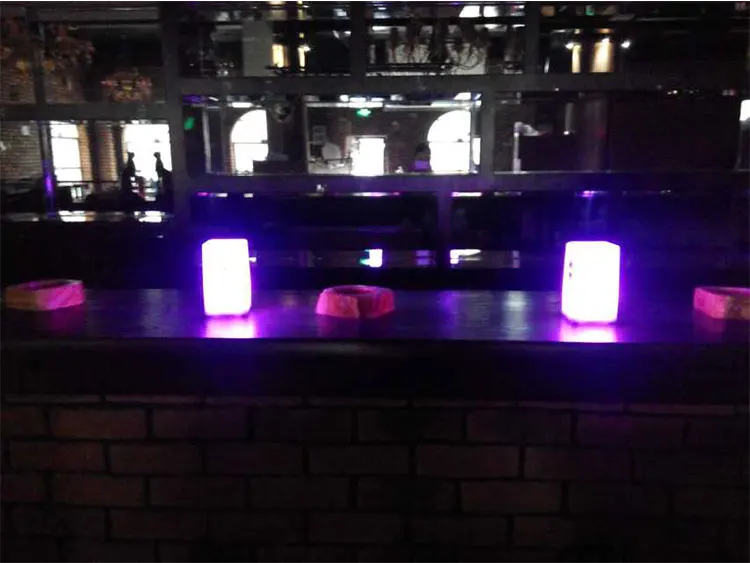 Imagem -06 - Mesa de Bar com Luz de Led Cores Loja Ktv Restaurante Negócios Personalizado Karaokê Quarto Computador Decoração Leitura fl