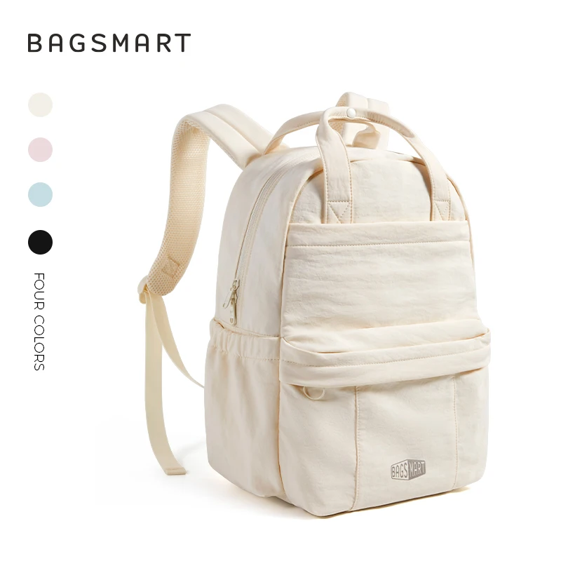 BAGSMART Schulrucksack für Mädchen, multifunktional, Freizeit, Reisen, Handgepäck, Rucksack, großes Fassungsvermögen, Business-Laptoptasche mit 14,3 Zoll