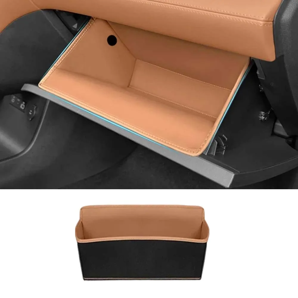 Car Decoration Car passenger side storage pocket For BYD Song L DM 2024-2026 Black Orange Car Upgrade Modify A Car