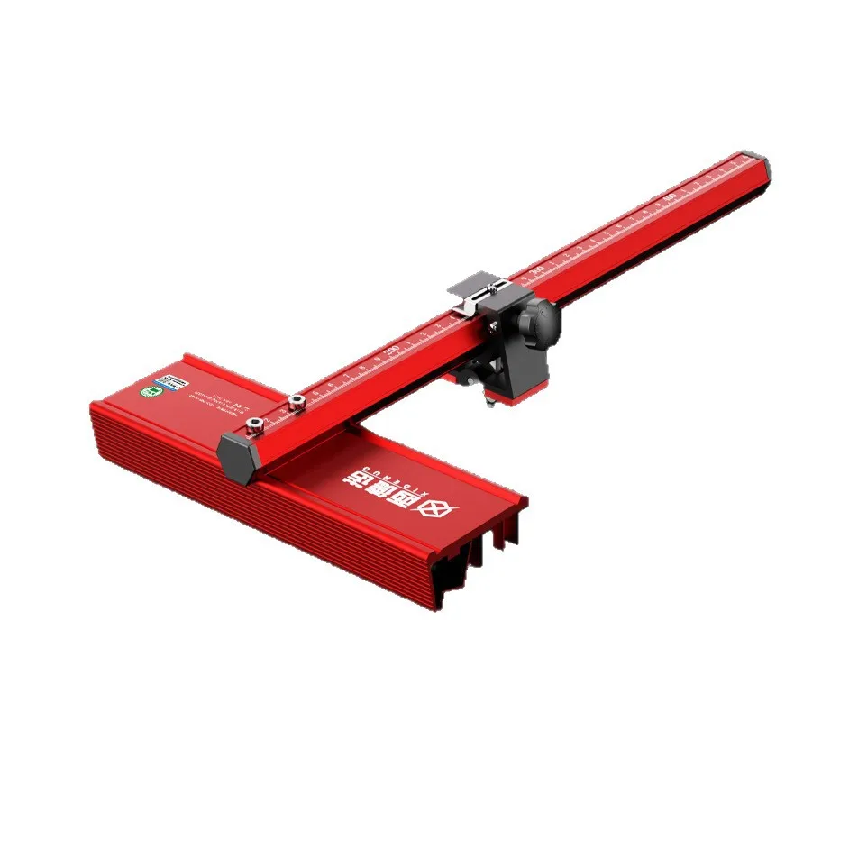 Laser Steel Ruler Ceramic Tile Pusher Adjustable Cutting Fixture for Five Row T-shaped Bearings Rock Cutting Precision Tool 40cm - view 6