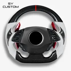 Chevrolet Steering Wheel Corvette Camaro SS ZL1 RPM LED Customized Carbon Fiber Racing Wheel 2016-2022 Model