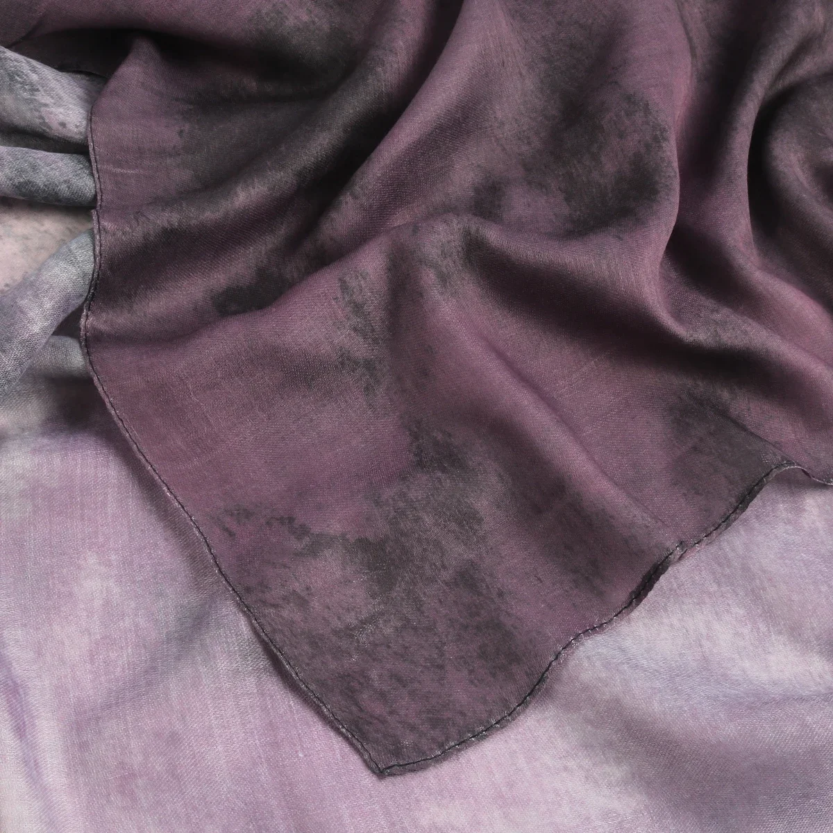 Dames tie-dye stijl bedrukte hijab etnische aquarel ombre bedrukt katoen polyester sjaal sjaal moslim mode-accessoire