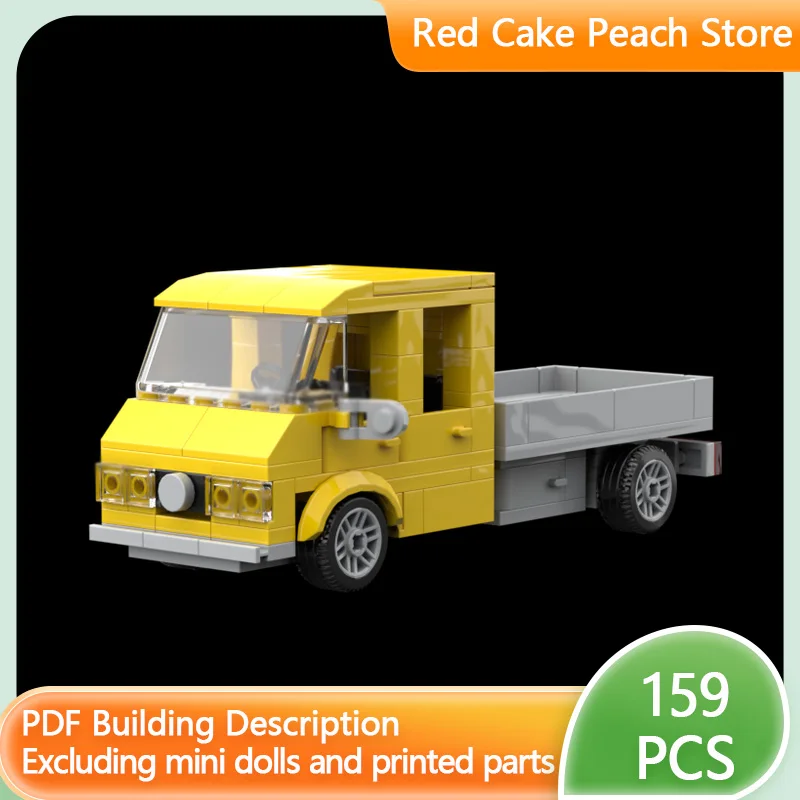 

Модель городской автомобиль MOC, строительные кирпичи, транспортер, двойная кабина, планшетная модульная технология, детские праздничные подарки, сборка игрушек, костюм