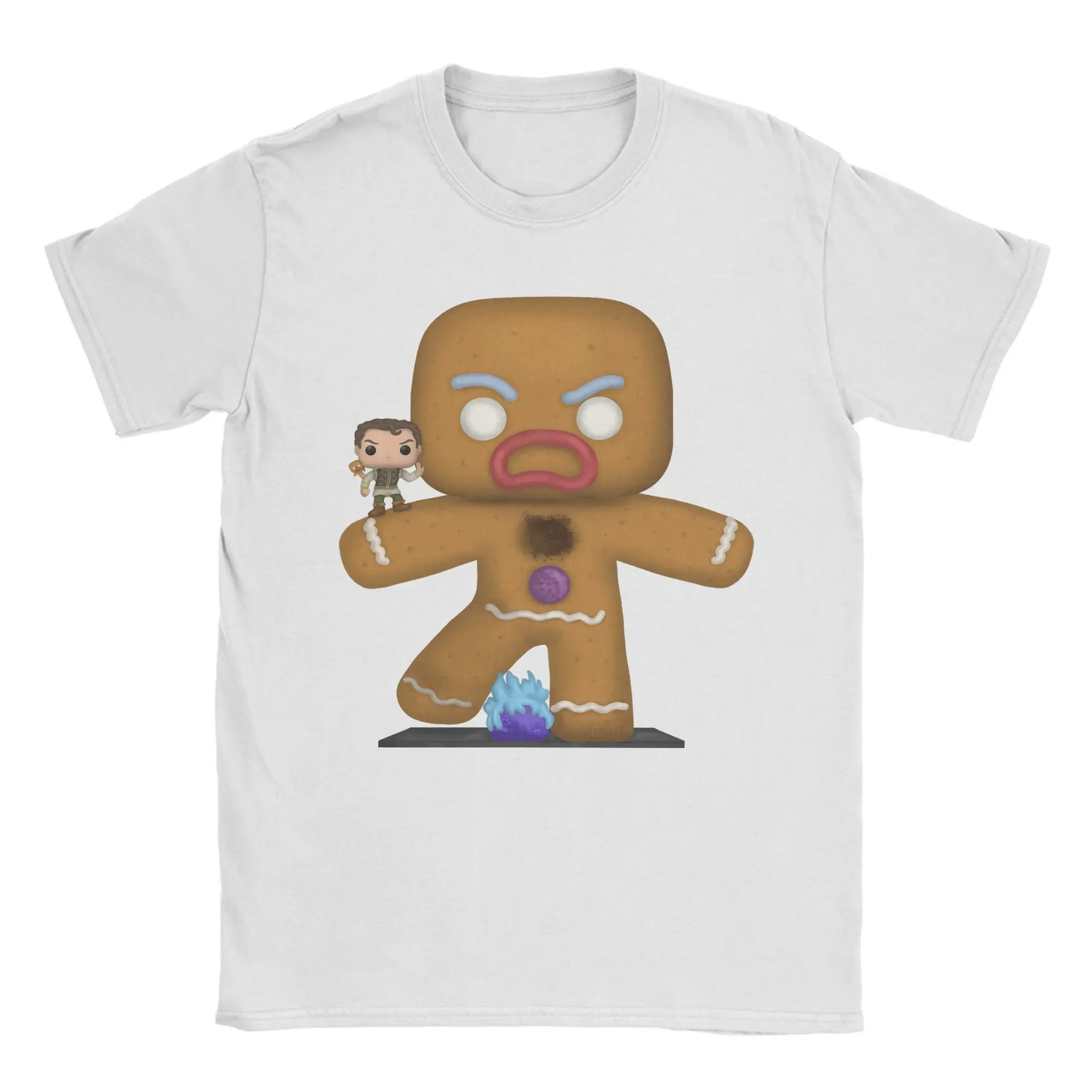 تي شيرت Mongo Shrek & Gingy للرجال 100% قطن تي شيرت جديد برقبة دائرية تي شيرت بأكمام قصيرة 6XL