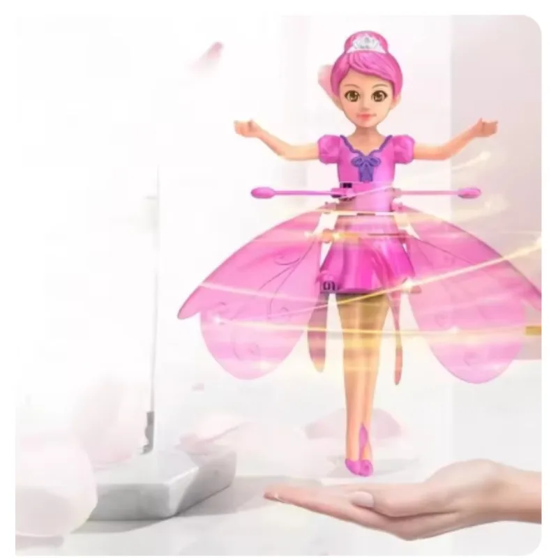 ของเล่นเฮลิคอปเตอร์บินได้ เลียนแบบการเต้น ควบคุมด้วยท่าทาง หมุนได้ มีไฟ ของเล่นเด็ก ของขวัญ