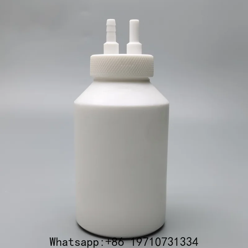 Screw gas scrubber GL45 glass buffer bottle PTFE Teflon corrosion resistant 250/500/1000ml