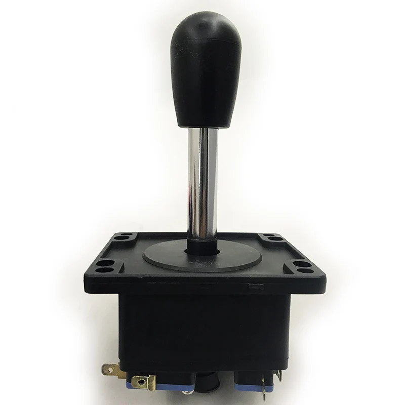 

Аркадный джойстик в испанском стиле, 8-позиционный, с микропереключателем, черный, из нержавеющей стали, с овальной шарообразной головкой, классический, для аркадных игр