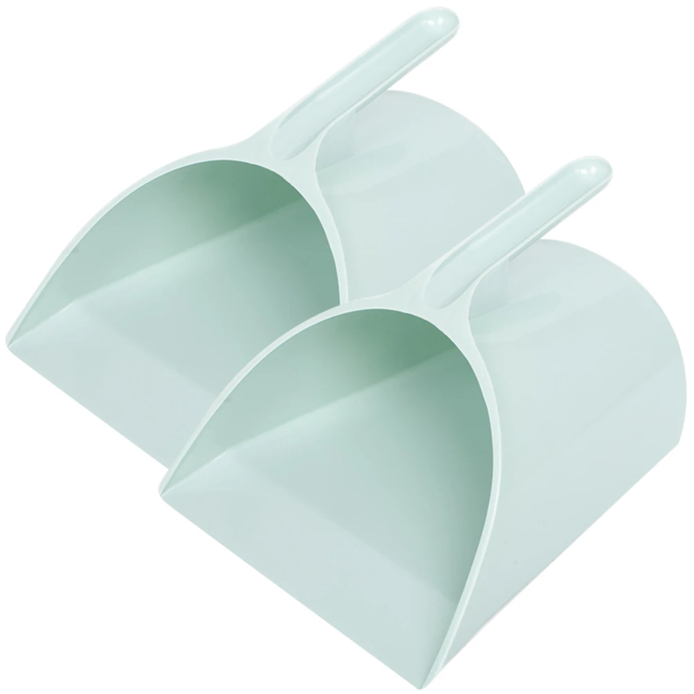 

2 Pcs Dustpan Office Garbage Shovel Cleaning Portable Plastic Duster Handheld Trash