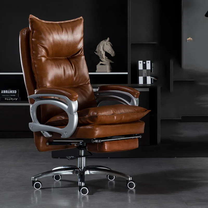 

Mobile Recliner Office Chair Luxury Leather Sofa Armchair Game Office Chair Relaxing Cadeira Para Escritorio Modern Furniture