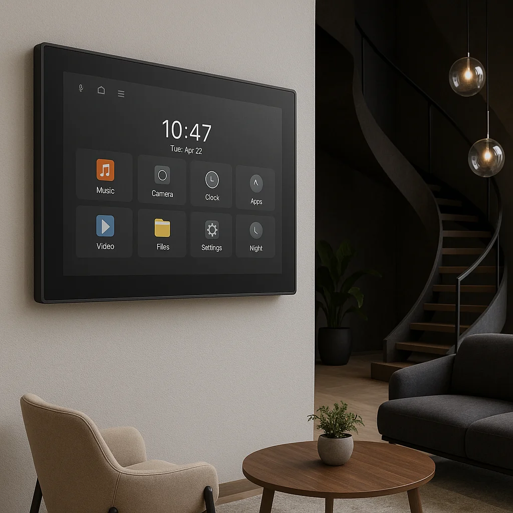 2026 10-Zoll-POE-Touchscreen mit Metallrahmen für Smart Home Smart Building Automation Smart Hotel RK3566 Android POE Wandhalterung Tab