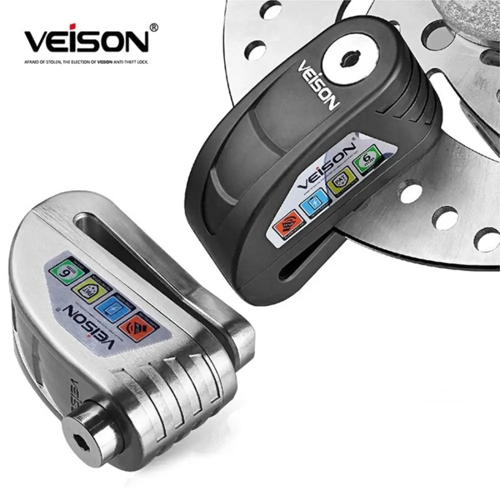 Waterproof Motorcycle Disc Brake Lock Anti-theft Zinc Alloy Bicycle Disc Brake Lock Smart Rust Resistant Alarm Disc Brake Lock view 4