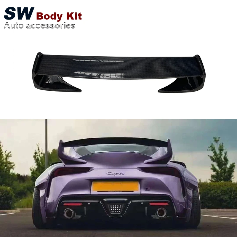 Carbon Fiber ST Style Spoiler For Toyota Supra GR MK5 A90 A91 Upgrade Rear Trunk Spoiler Lip Guide Wing Lip Rear Wing