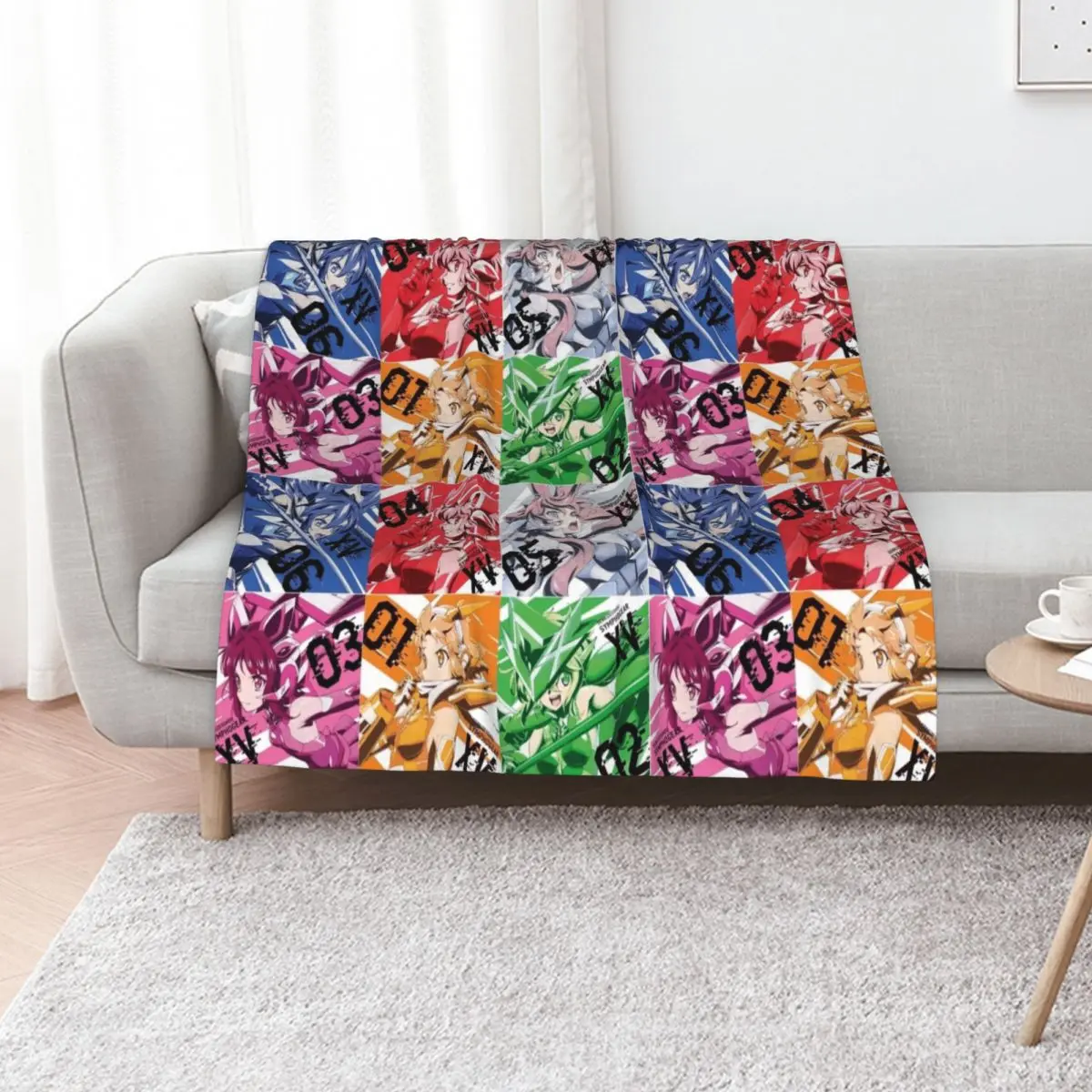 

Senki Zesshou Symphogear Throw Blanket Decorative Throw Stuffeds funny gift cosplay anime Blankets