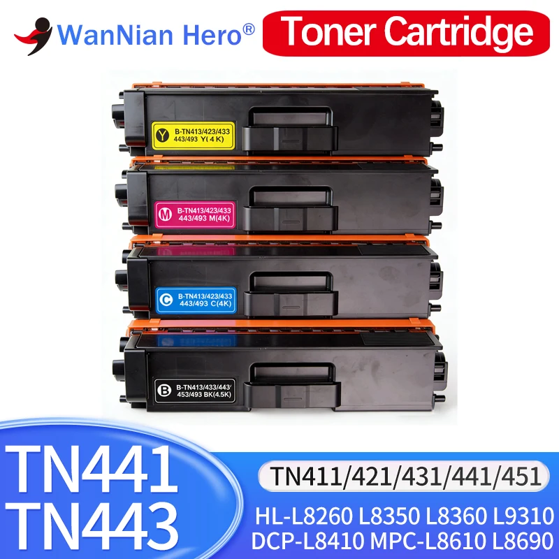 Картридж с тонером TN441 TN443, совместимый с принтерами Brother HL-L8260, L8350, L8360, L9310, DCP-L8410, MPC-L8610, L8690, L8900, L9570