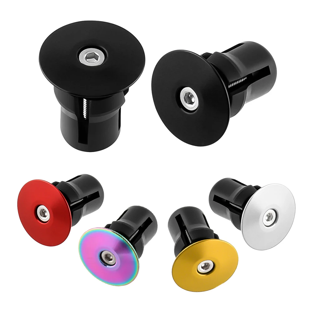 

Expansion Lock Bicycle Handlebar Grip End Plug Cover MTB Road Bike Aluminum-Cap Road Bike Expansion Plug 32 X 26MM Bar Ends