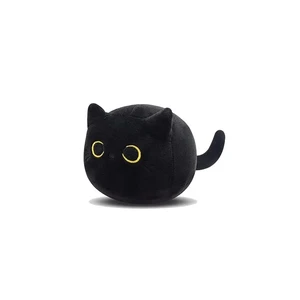 Kawaii Black Cat Soft Plush Pillow for kids, adorable doll toys, bedroom decoration, boys, girls, friends, high quality, 2 sizes 6 Main Sales Black Cat - №3
