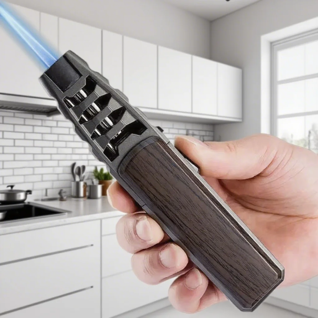 JOBON غاز البيوتان الشعلة أخف معدنية في الهواء الطلق يندبروف لهب أزرق يشعال 360 ° استخدم أدوات لحام مجوهرات المطبخ والشواء #2