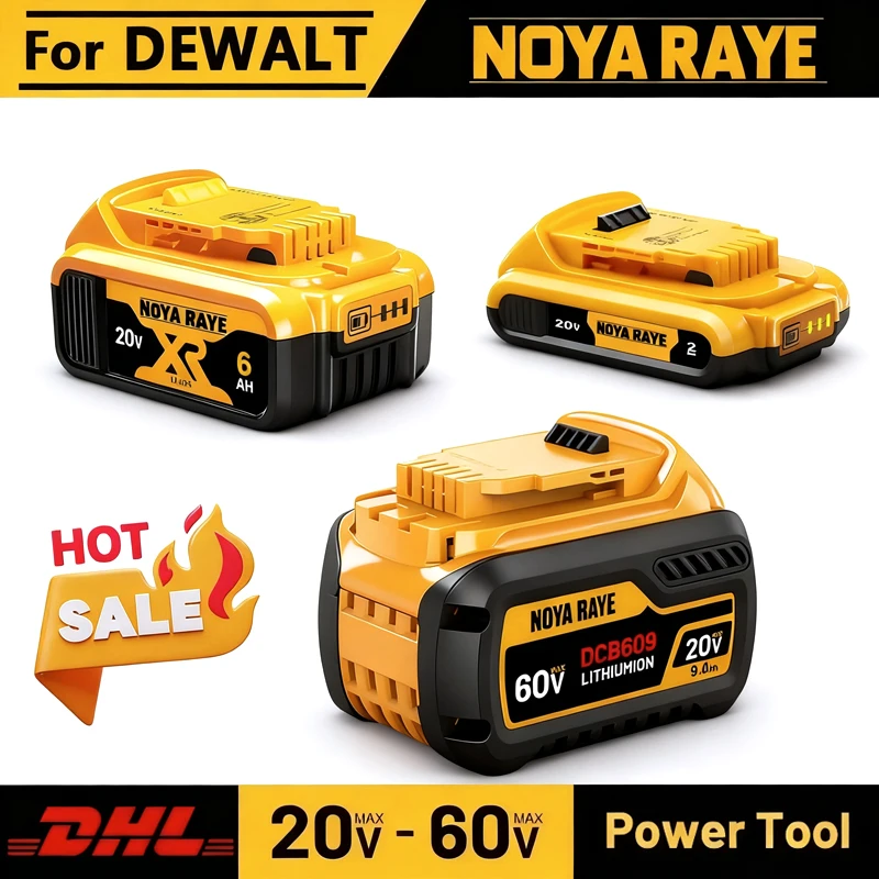 Original 9Ah/6Ah/2Ah 60/20V Battery For DeWalt replaceable DCB184 DCB200 DCF892 DCF845 DCF850 DCF911