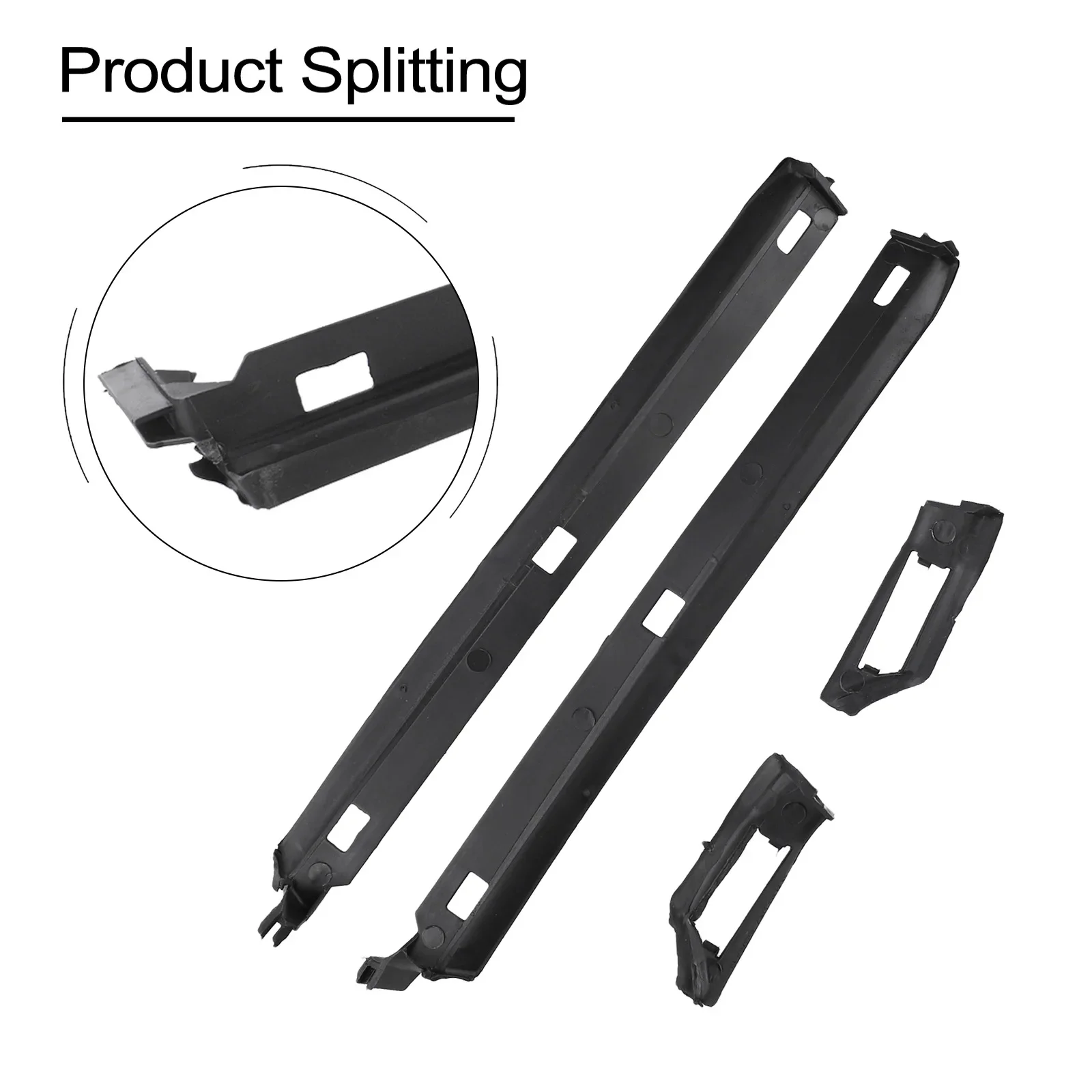 4pcs/SET Front Fender Seal For Mercedes For E Class W210 1996-2002 2106987130/7330 2106987230/7430 ABS Fender Seal
