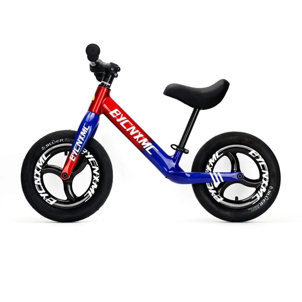 BYCNXMC 12 inch children\'s balance bike bicycle two in one carbon fiber sliding scooter 1-2-3-6 year old children\'s toddler