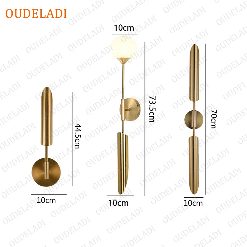 Imagem -06 - Lâmpadas de Parede de Bronze do Banheiro Espelho de Vidro Luz Aplicar Parede para Sala Estar Escadas Loft Cabeceira Decoração Casa Luminárias Interiores