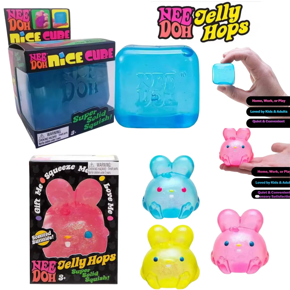

Сенсорный куб Needoh Nice Cube: антистресс-игрушка для снятия тревоги и улучшения концентрации, различные стили, для взрослых и детей