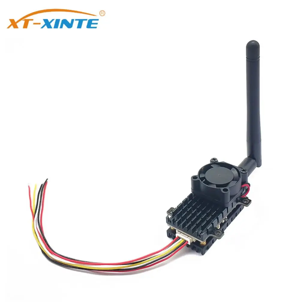 

2W 2000mW 5.8G 48CH FPV Transmitter VTX with Cooling Fan RP-SMA Male Antenna for Fixed-wing Airplanes FPV Racing RC Dr-one