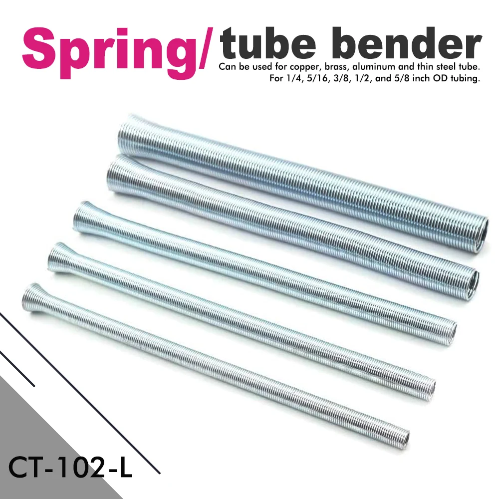 For Refrigeration Spring Tube Bender R Air Conditioners Spring Bending Copper Tube 5 Pcs CT-102-L Special Bending Copper Tube