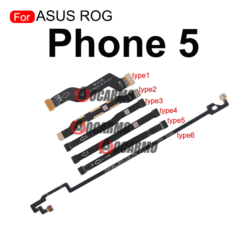 For ASUS ROG Phone 5 ZS673KS Rog5 Mainboard Connect Small Board Fingerprint Fan NFC Power Fingerprint Vibrator Motor Flex Cable