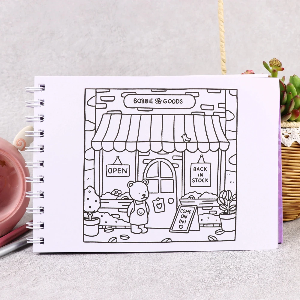 كتاب تلوين بوبي جودز 50 ورقة 180 جرام تلوين دفتر الرسم #4