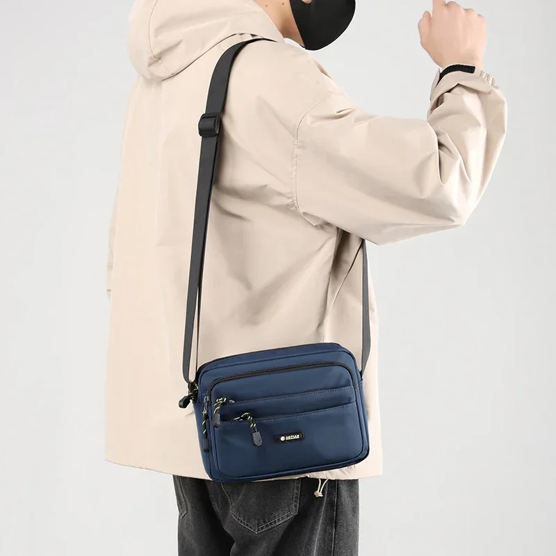 High Quality Men Shoulder Crossbody Bags small Man Messenger Bag Durable nylon Male Purse Boys Business Handbags sling bag bolsa