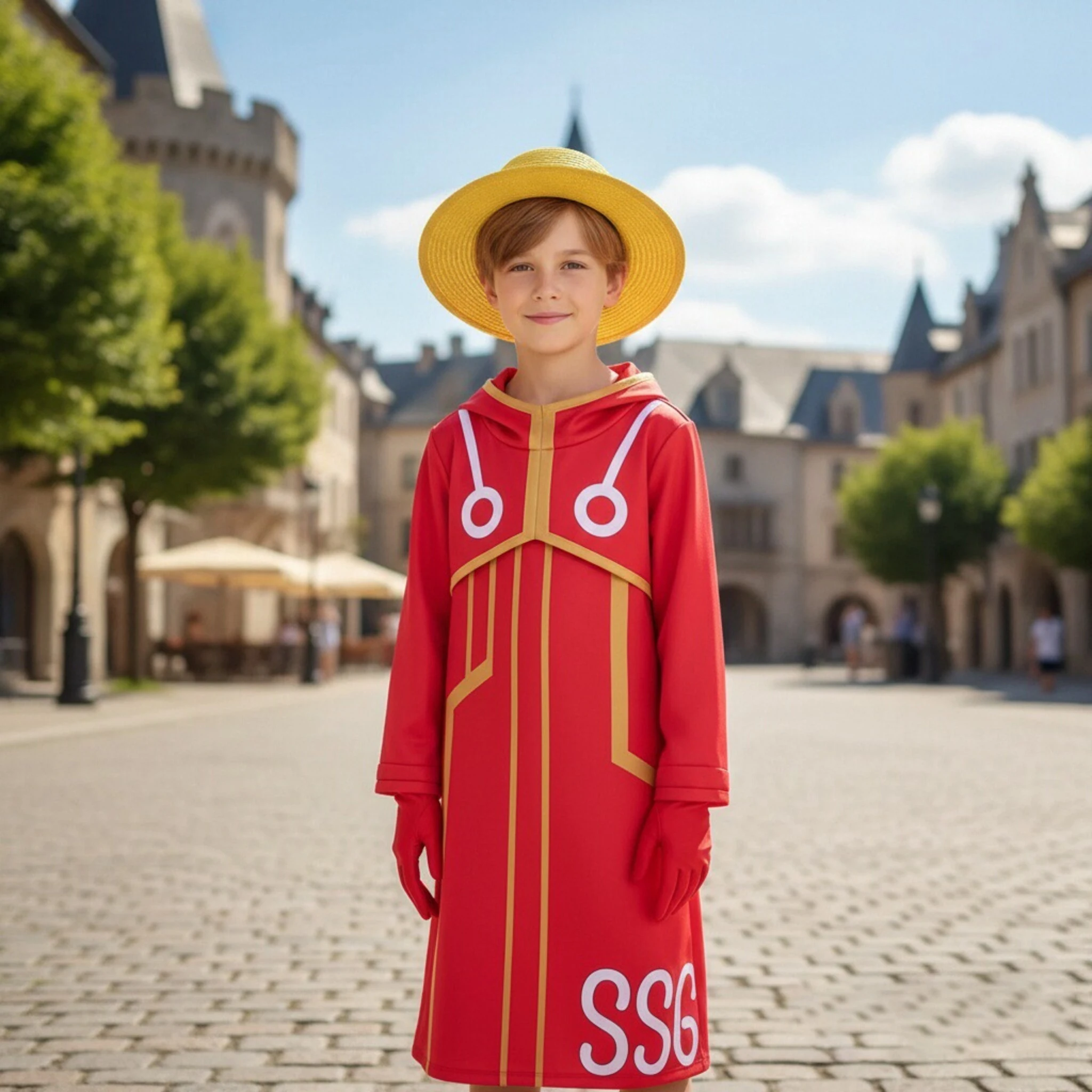 Stilvolles Future Island Adventure Anime Cosplay-Kostüm-Set, leichtes, bequemes Rollenspiel-Outfit, Halloween-Cosplay