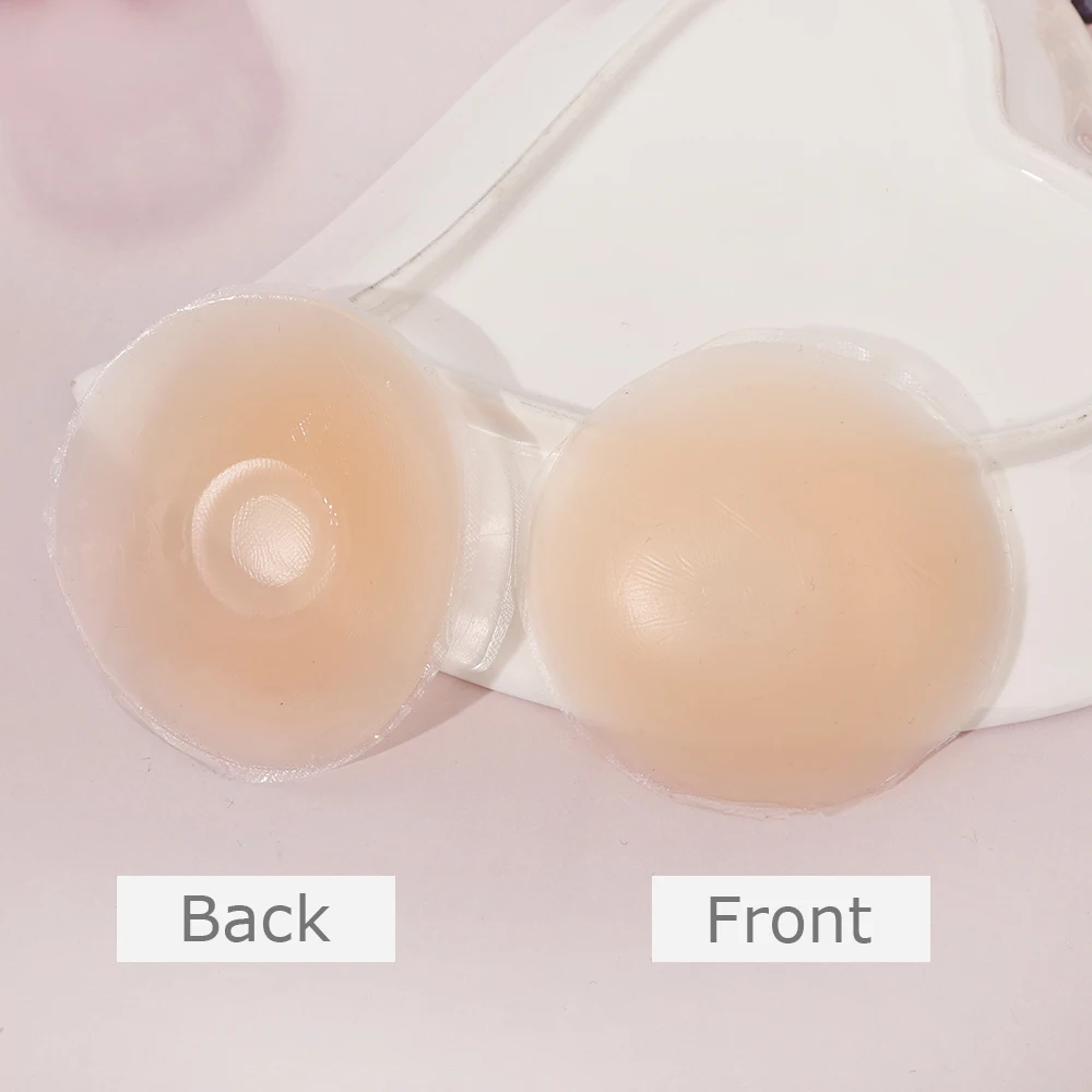 Silicone Nipple Cover Reusable Women Breast Petals Lift Invisible Bra Pasties Bra Padding Sticker Patch Boob Pads Adhesive